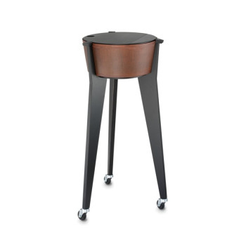 Тележка ICON CORTEN CON GAMBE LEGNO NERO