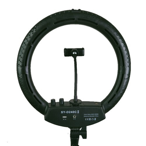 Кольцевая светодиодная бестеневая LED RING SY D 240 C (12 дюймов). Фото 1