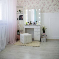 Гримерный столик ТЕЛФОРД с безрамным зеркалом. Фото 9
