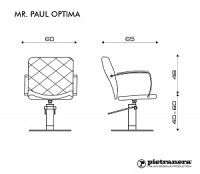 Кресло парикмахерское MISTER PAUL OPTIMA. Фото 2