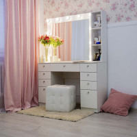 МИЛТОН | 120×160 | Туалетный столик с зеркалом и стеллажом. Фото 2
