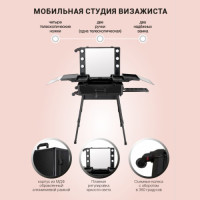 Мобильная студия визажиста розовое золото LC 004. Фото 3