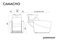 Мойка парикмахерская CAMACHO - JET MASSAGE. Фото 3