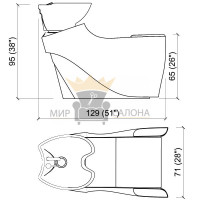 Мойка парикмахерская MUU MUU ECO BASIC. Фото 2