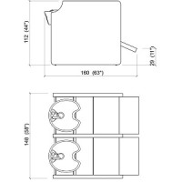 Мойка парикмахерская PRIVACY WASH E 2P. Фото 3