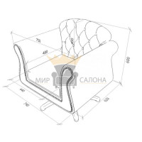 Парикмахерское кресло Filippe Decor. Фото 5