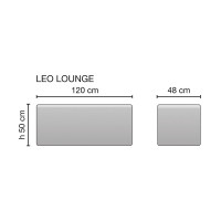 Пуф для ожидания LEO LONGUE. Фото 2