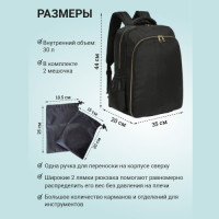 Рюкзак для мастера А1 черный. Фото 3