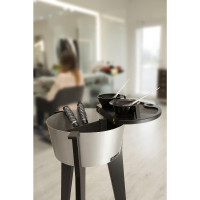Тележка ICON ALLUMINIO CON GAMBE WENGE. Фото 2