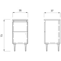 Тумба STYLING CABINET 73. Фото 2