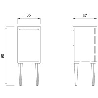 Тумба STYLING CABINET 90. Фото 2